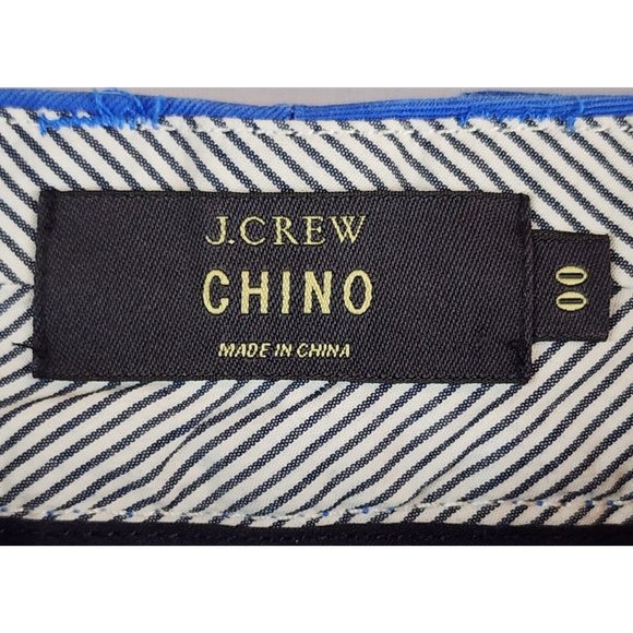 J Crew Shorts Womens 00 Blue Low Rise Distessed Chino Style Shorts - Picture 3 of 10